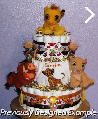 lion-king-diaper-cake (3).JPG - Lion King & Friends